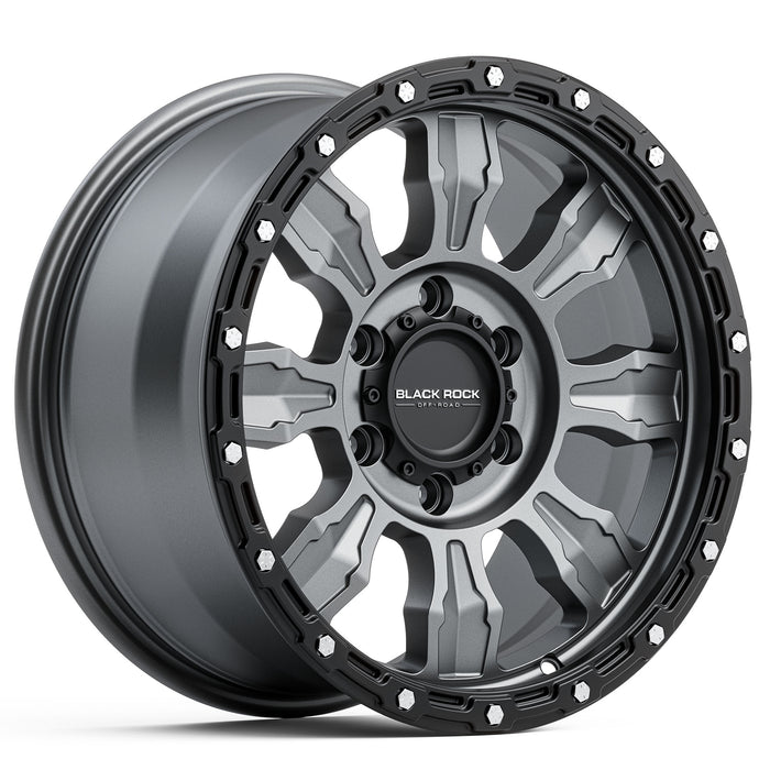 Black Rock VENTURE Gunmetal Grey With Black Ring