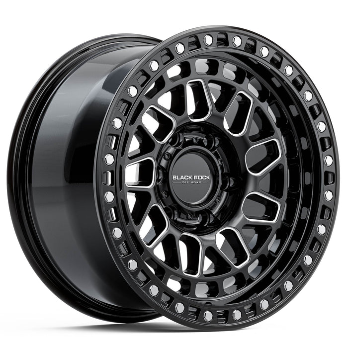 Black Rock FURY Gloss Black Milled