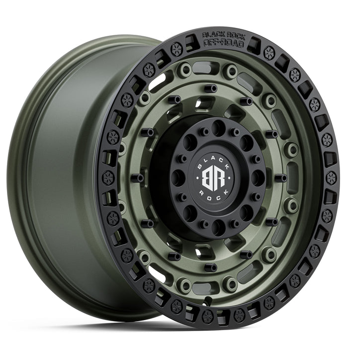 Black Rock MILITARY Army Green With Black Ring