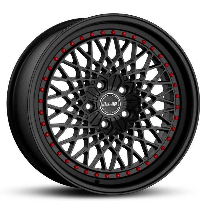 JSR ST19 Satin Black With Red Rivets