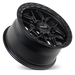 ROH Axe Matte Black wheel concave