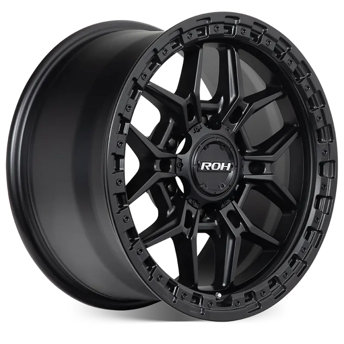 ROH Axe Matte Black wheel angle
