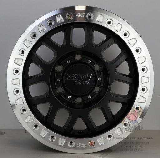Dirty Life Mesa Race Matte Black Machined Ring Beadlock
