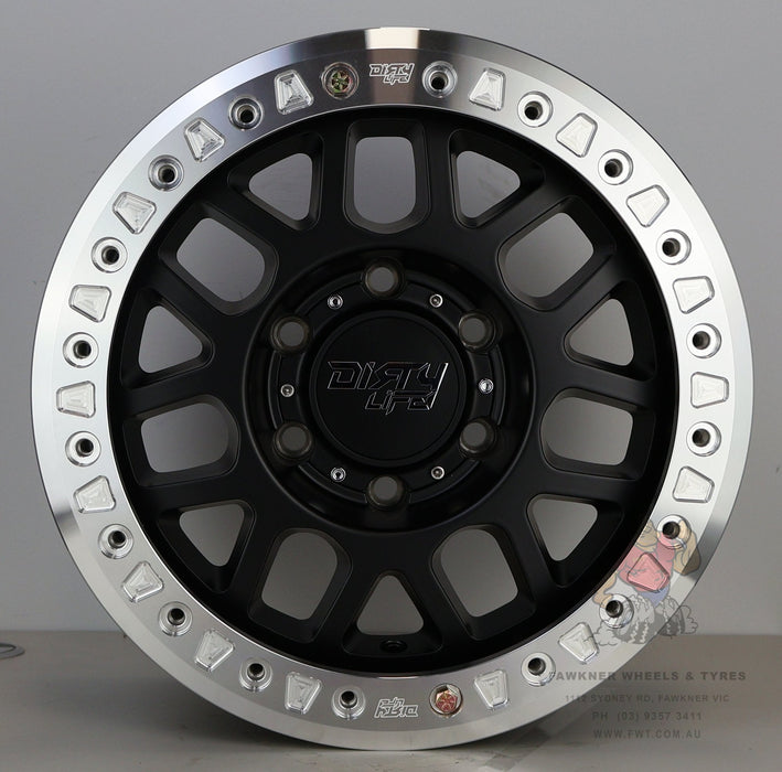 Dirty Life Mesa Race Matte Black Machined Ring Beadlock