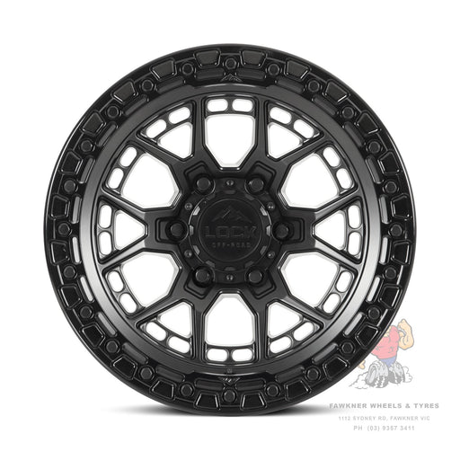 Lock Off-Road Commando Matte Black Gloss Lip