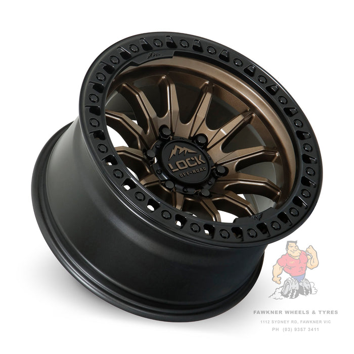 Lock Off-Road Trail Matte Bronze Black Lip