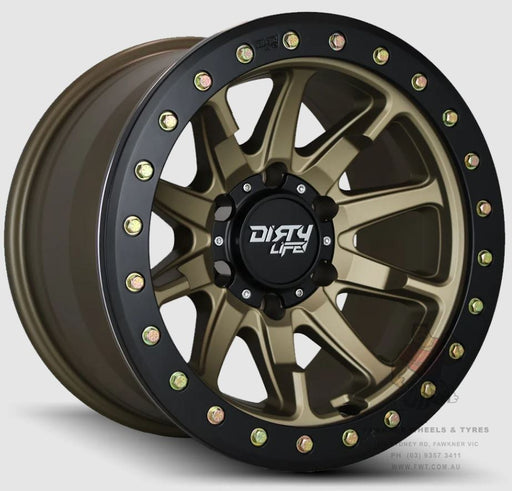 Dirty Life Dual Tek DT2 Satin Gold Black Lip