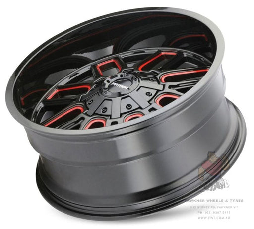 Mayhem Cogent Gloss Black Milled Red