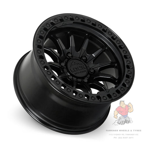 Lock Off-Road Trail Matte Black Gloss Lip