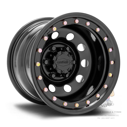 Dynamic Steel Imitation Round Satin Black