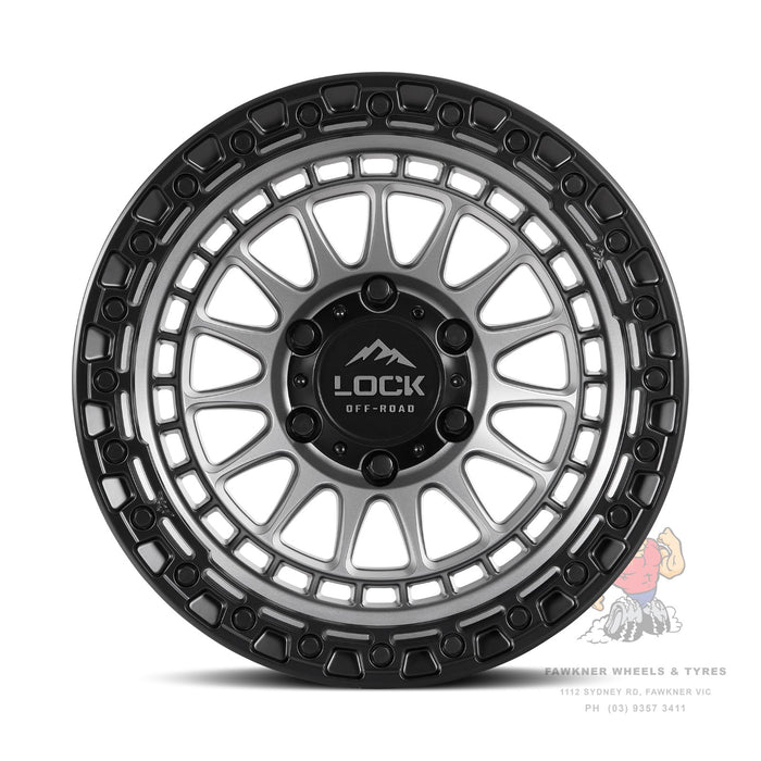 Lock Off-Road Mojave Matte Grey Black Lip