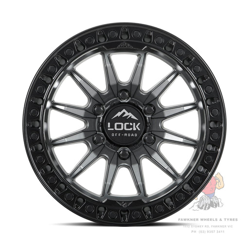 Lock Off-Road Trail Matte Grey Black Lip
