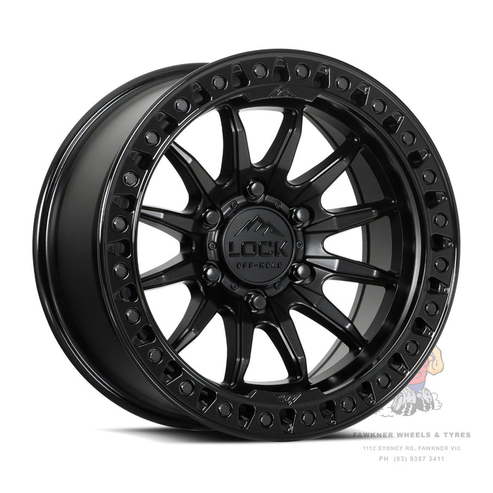 Lock Off-Road Trail Matte Black Gloss Lip