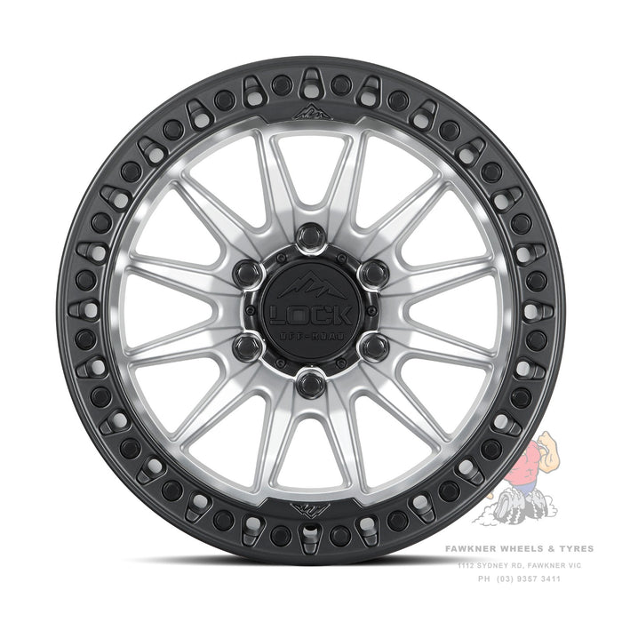 Lock Off-Road Trail Matte Silver Black Lip