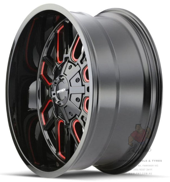 Mayhem Cogent Gloss Black Milled Red