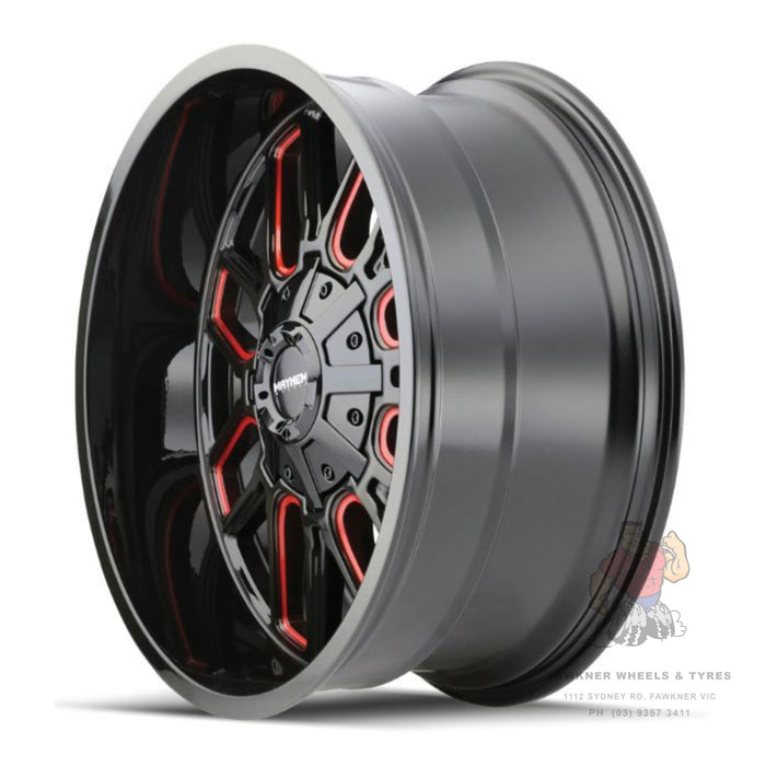 Mayhem Cogent Gloss Black Milled Red