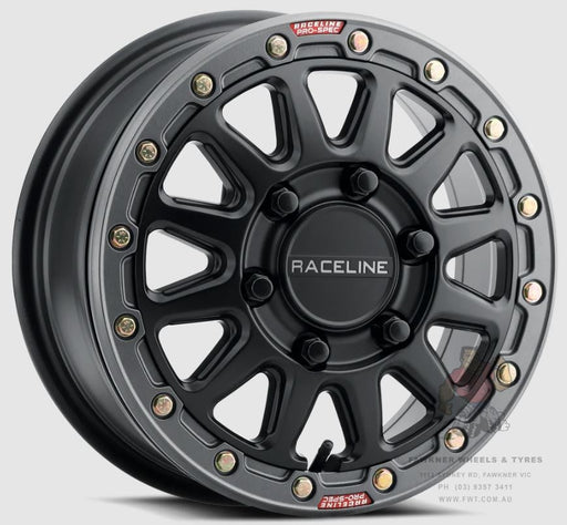 Raceline A14 Alpha Satin Black Gunmetal Ring Beadlock