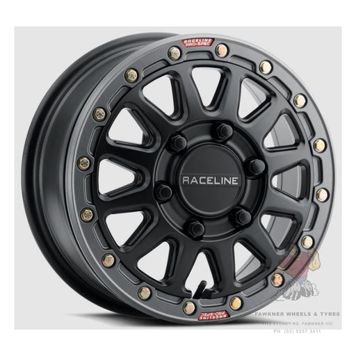 Raceline A14 Alpha Satin Black Gunmetal Ring Beadlock