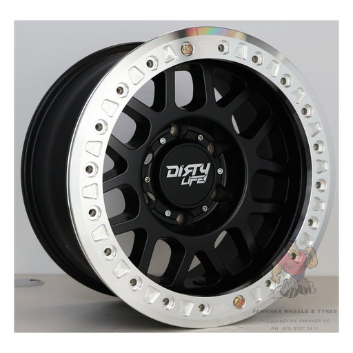 Dirty Life Mesa Race Matte Black Machined Ring Beadlock