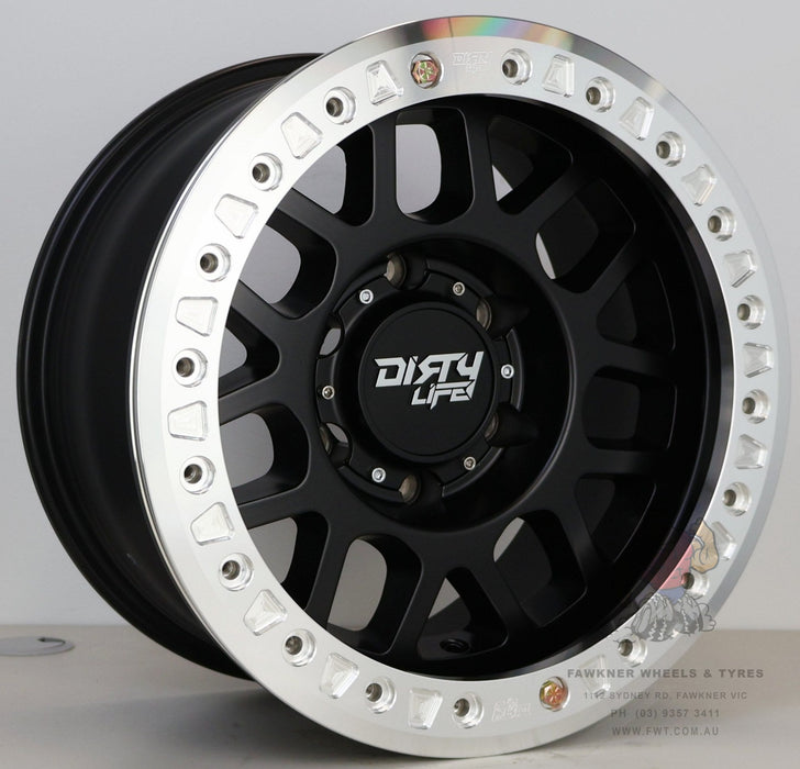 Dirty Life Mesa Race Matte Black Machined Ring Beadlock