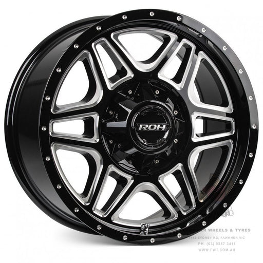 ROH Maverick Gloss Black Milled wheel