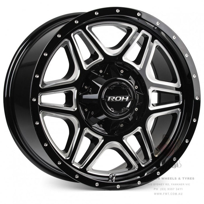 ROH Maverick Gloss Black Milled wheel